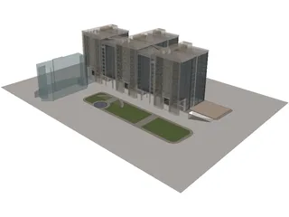 Ecology Commerce Building 3D Model preview