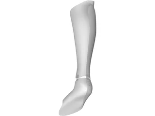 Orthopedic Leg Brace 3D Model preview