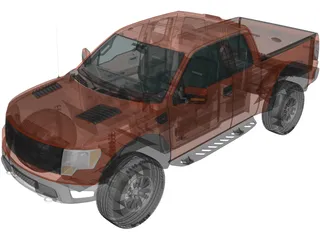 Ford F-150 SVT Raptor (2011) 3D Model preview