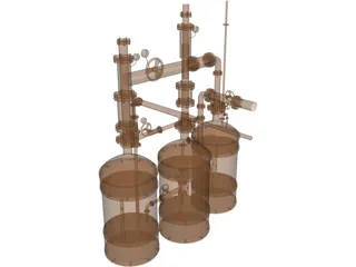 Fluid Transfer System 3D Model preview
