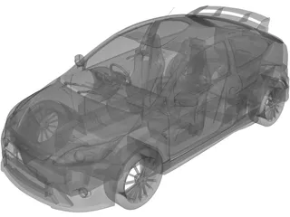 Ford Focus RS (2009) 3D Model preview