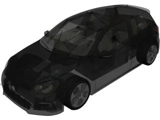 Volkswagen Golf VI GTR 3D Model preview