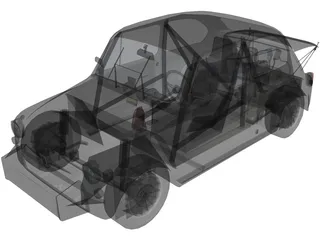 Fiat Abarth 1000TC 3D Model preview