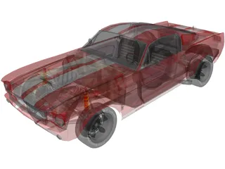 Ford Mustang Fastback (1965) 3D Model preview