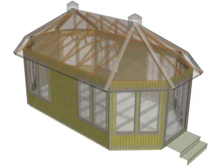 Summerhouse 3D Model preview