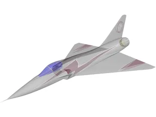 Dassault Mirage 3D Model preview