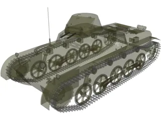 Panzer I 3D Model preview