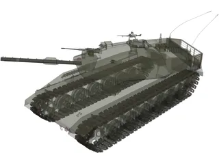 Merkava MK4 3D Model preview
