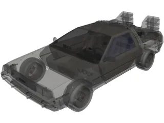DMC DeLorean (1980) 3D Model preview