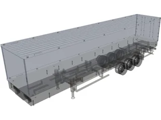Trailer 3D Model preview