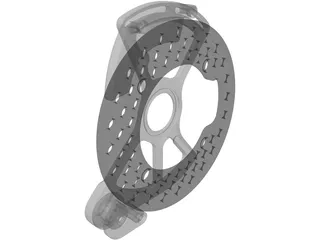 MTB Chain Guide 3D Model preview