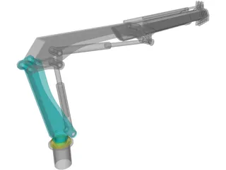 Folding Crane 3D Model preview