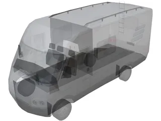 Mini-Bus 3D Model preview