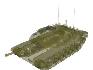 M1A1 Abrams 3D Model preview