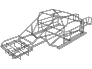 NASCAR Chassis 3D Model preview