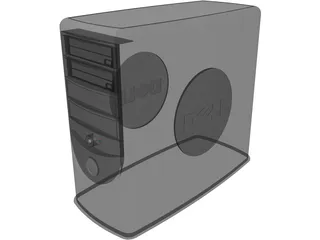 Dell Workstation 3D Model preview
