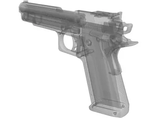 OPS-M.R.P Cal.45 Pistol 3D Model preview