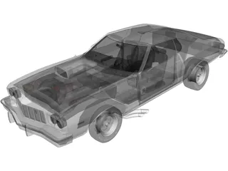 Ford Gran Torino (1973) 3D Model preview