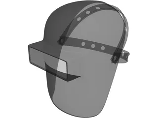 Welding Mask 3D Model preview