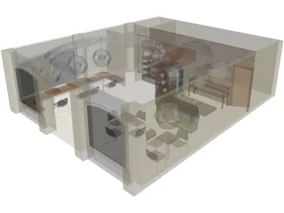 Mi Pancito Bakery 3D Model preview
