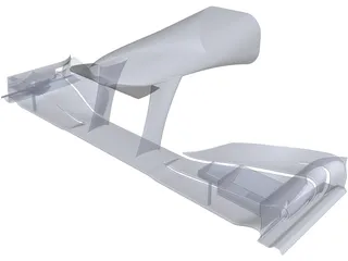 F1 Front Wing 3D Model preview