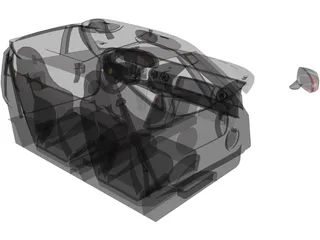 Ferrari Enzo Interior 3D Model preview