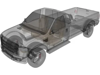 Ford F-250 3D Model preview