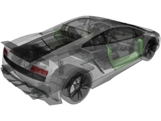 Lamborghini Gallardo LP570-4 Superleggera (2011) 3D Model preview