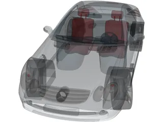 Mercedes-Benz SL55 AMG 3D Model preview