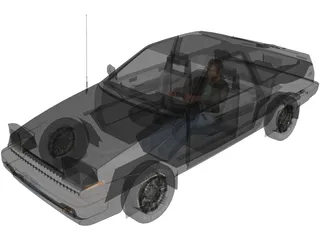 Toyota Corolla GT-S AE86 (1983) 3D Model preview