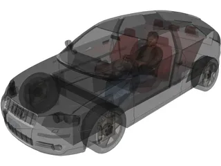 Audi A3 3.2 Quattro (2005) 3D Model preview