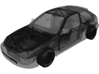 Honda Civic CXi 6th (1995) 3D Model preview