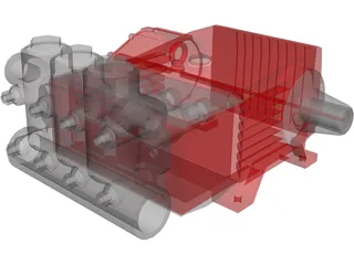 High Pressure Pump 3D Model preview