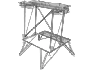 Black and Decker Workbench 3D Model preview