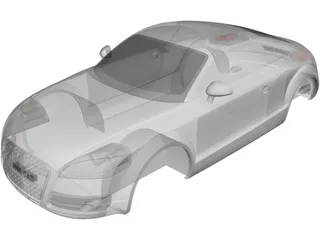 Audi TT Body 3D Model preview