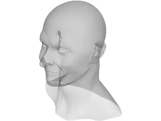 Old Man Face 3D Model preview