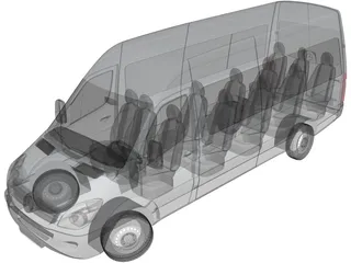 Mercedes-Benz Sprinter (2011) 3D Model preview