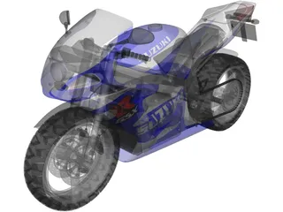Suzuki GSX-R 750 3D Model preview