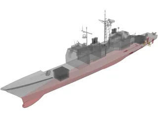 Ticonderoga Class Cruiser 3D Model preview