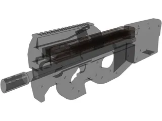 FN P90 3D Model preview