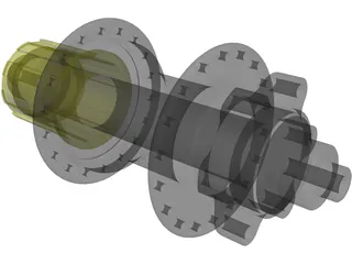 Brake Hub Hope MTB 3D Model preview
