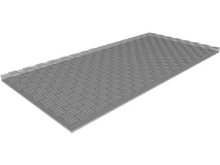 Foam Acoustic Panel 3D Model preview