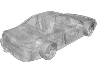 Nissan Silvia S14 Zenki 3D Model preview