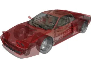 Ferrari 512 Testarossa 3D Model preview