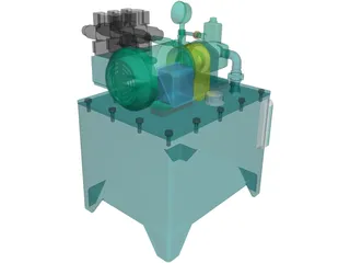 Tank Hydraulic 3D Model preview