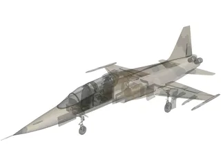 Northrop F-5E Tiger II 3D Model preview
