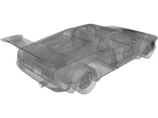BMW M1 Procar 3D Model preview