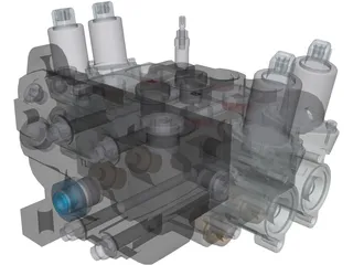 Hydraulic Parker P70-GEN2-2ECS 3D Model preview