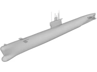 Romeo Submarine 3D Model preview