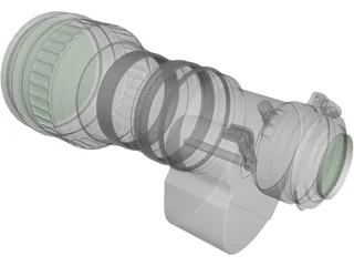 Canon J20ax8B 8-160mm Broadcast Lens 3D Model preview